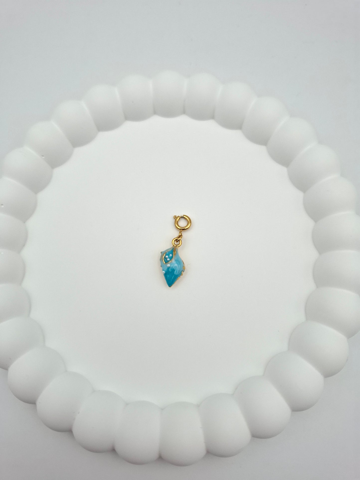 Muschel Charm - Blau