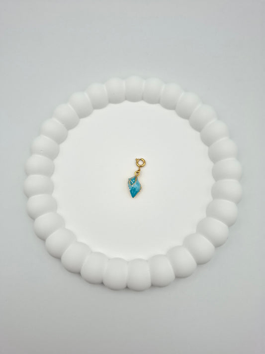 Muschel Charm - Blau