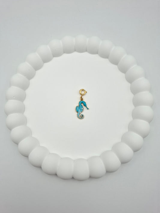 Seepferdchen Charm - Blau