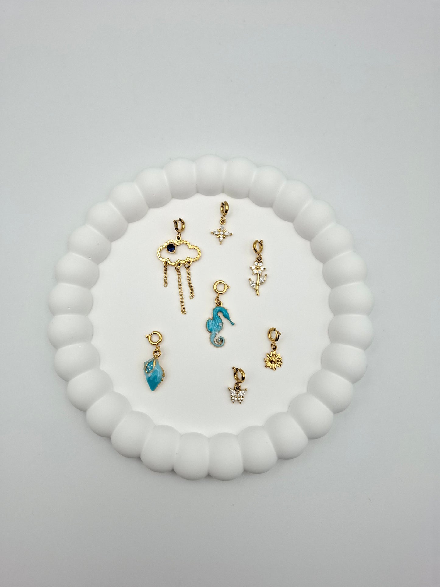 Blumen Charm - Zirkonia