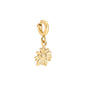 Blumen Charm - Gold