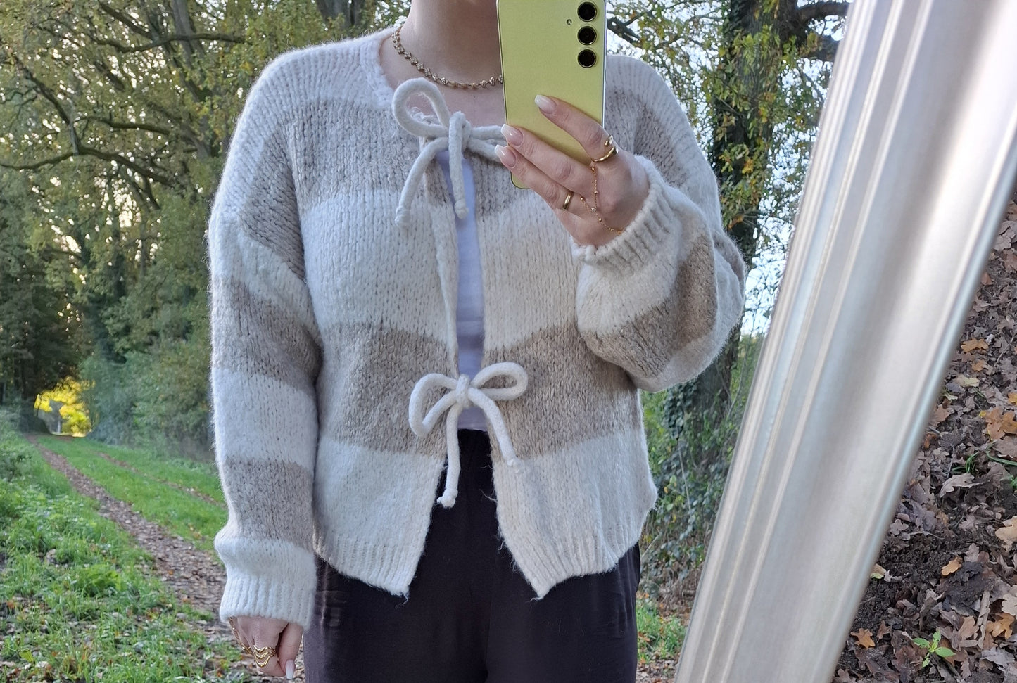 Classic Lines Bow Strickjacke