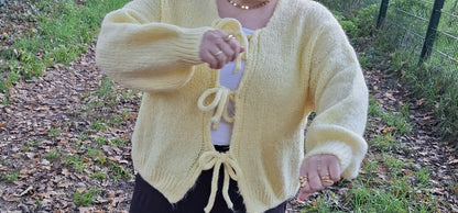 Sunny Bow Strickjacke