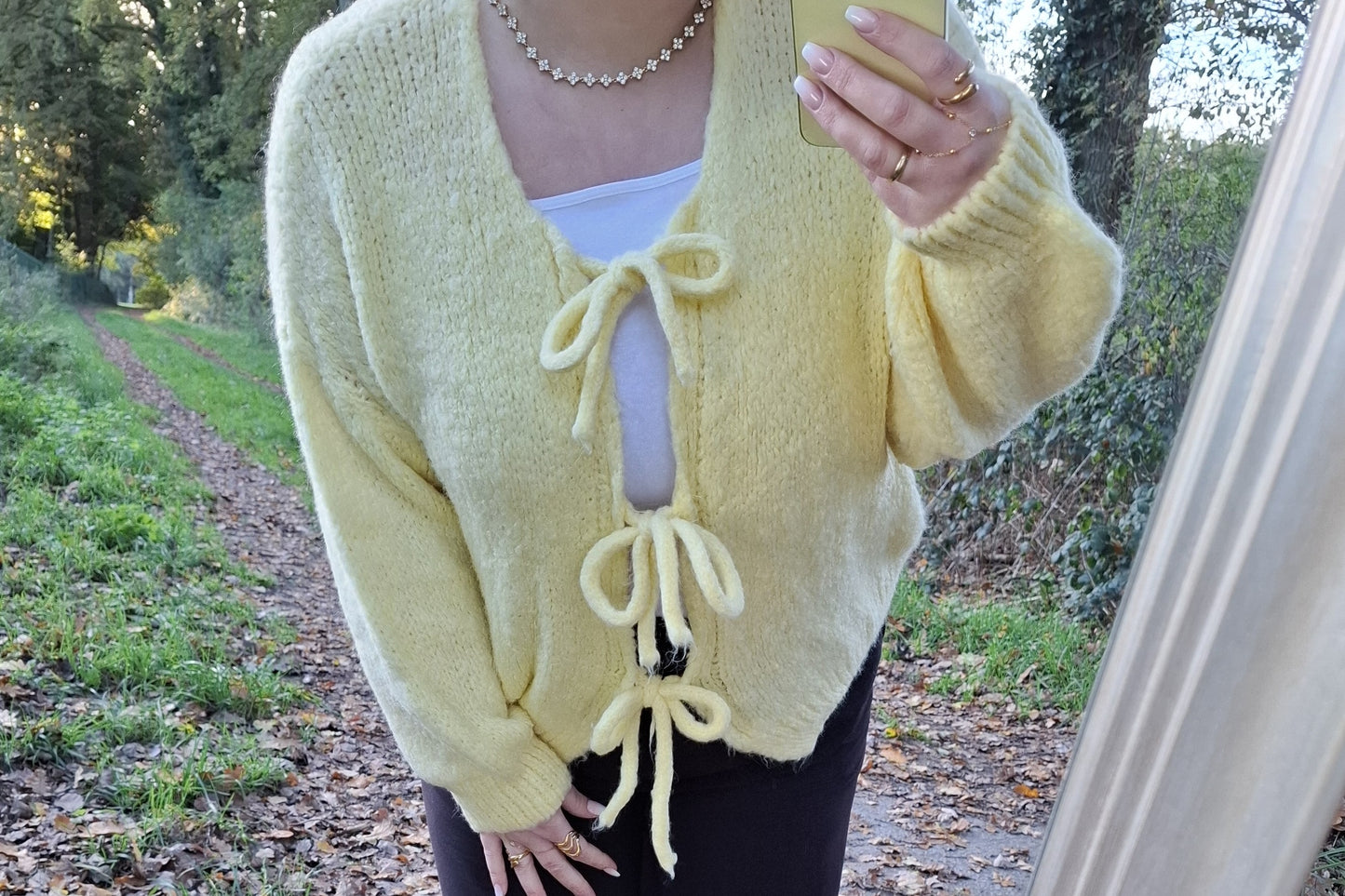 Sunny Bow Strickjacke