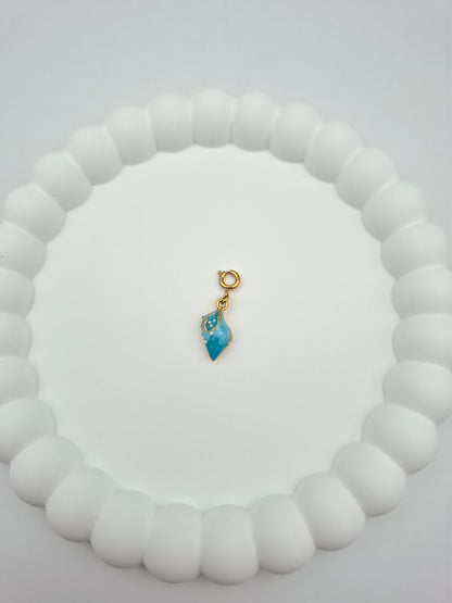 Muschel Charm - Blau