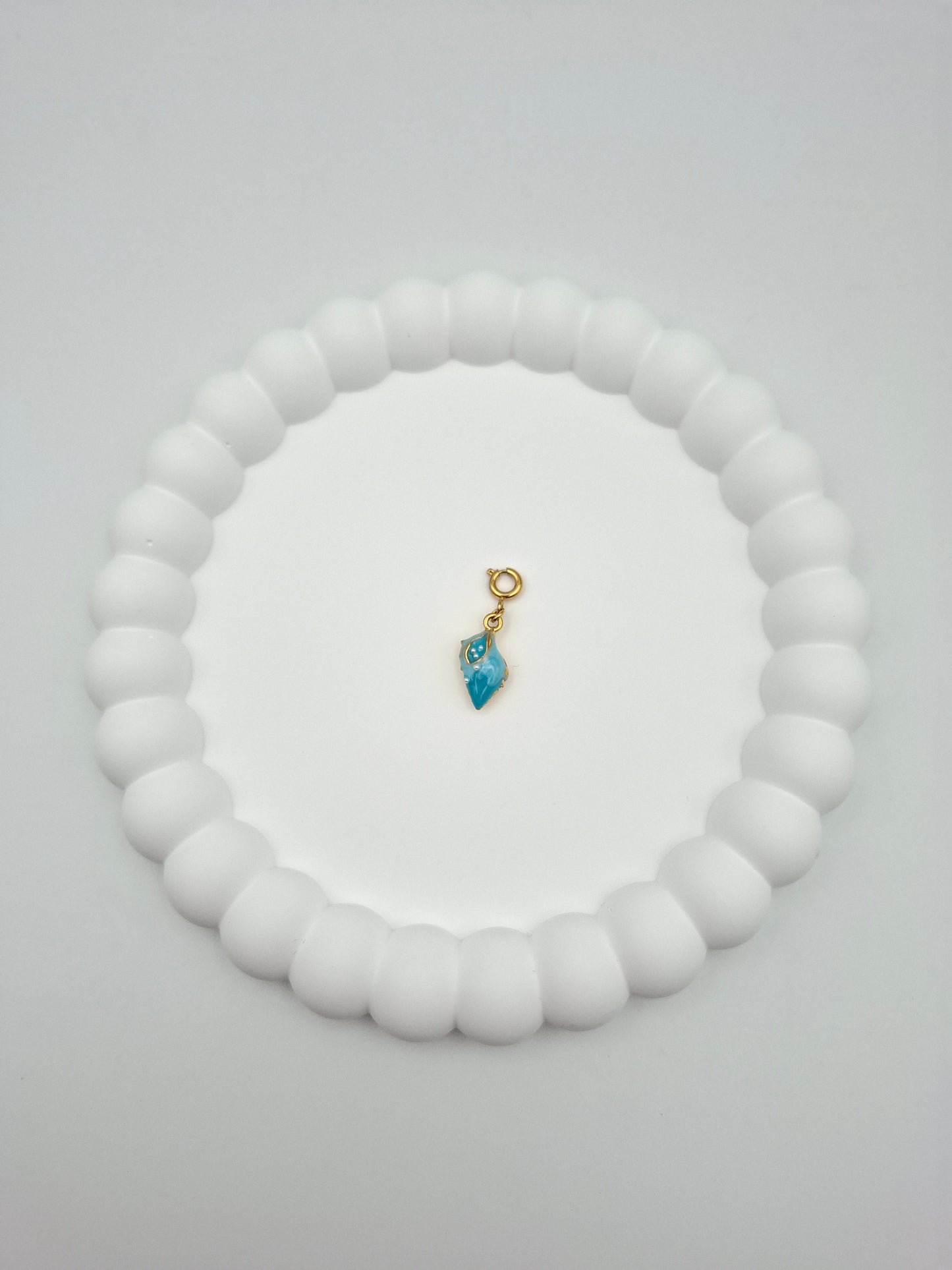 Muschel Charm - Blau