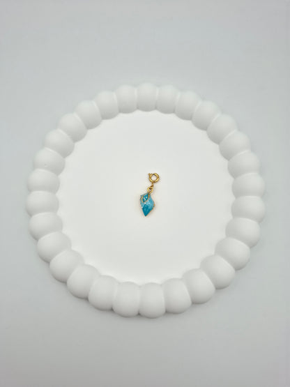 Muschel Charm - Blau