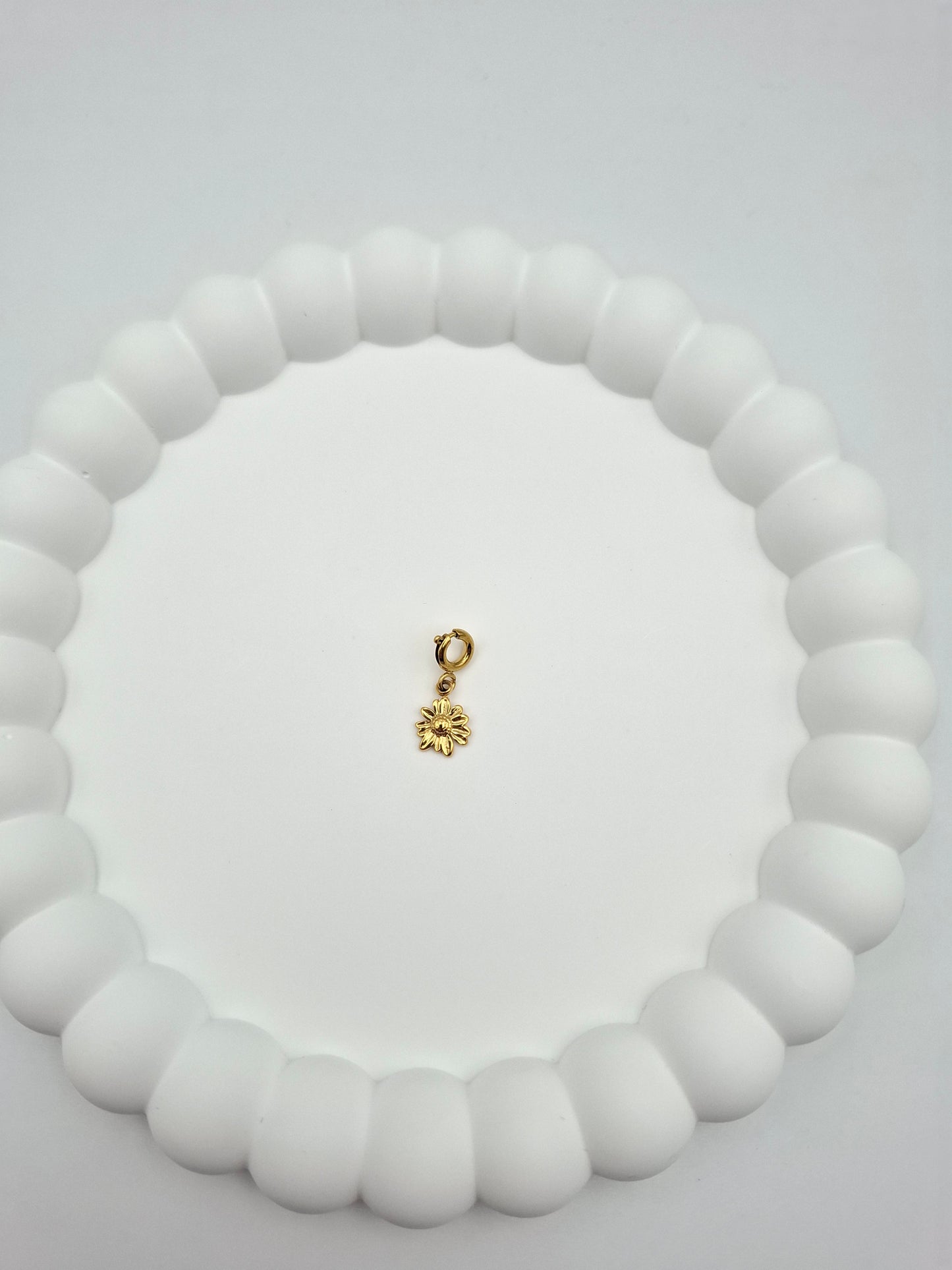 Blumen Charm - Gold