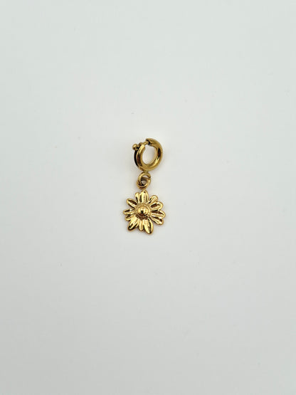 Blumen Charm - Gold
