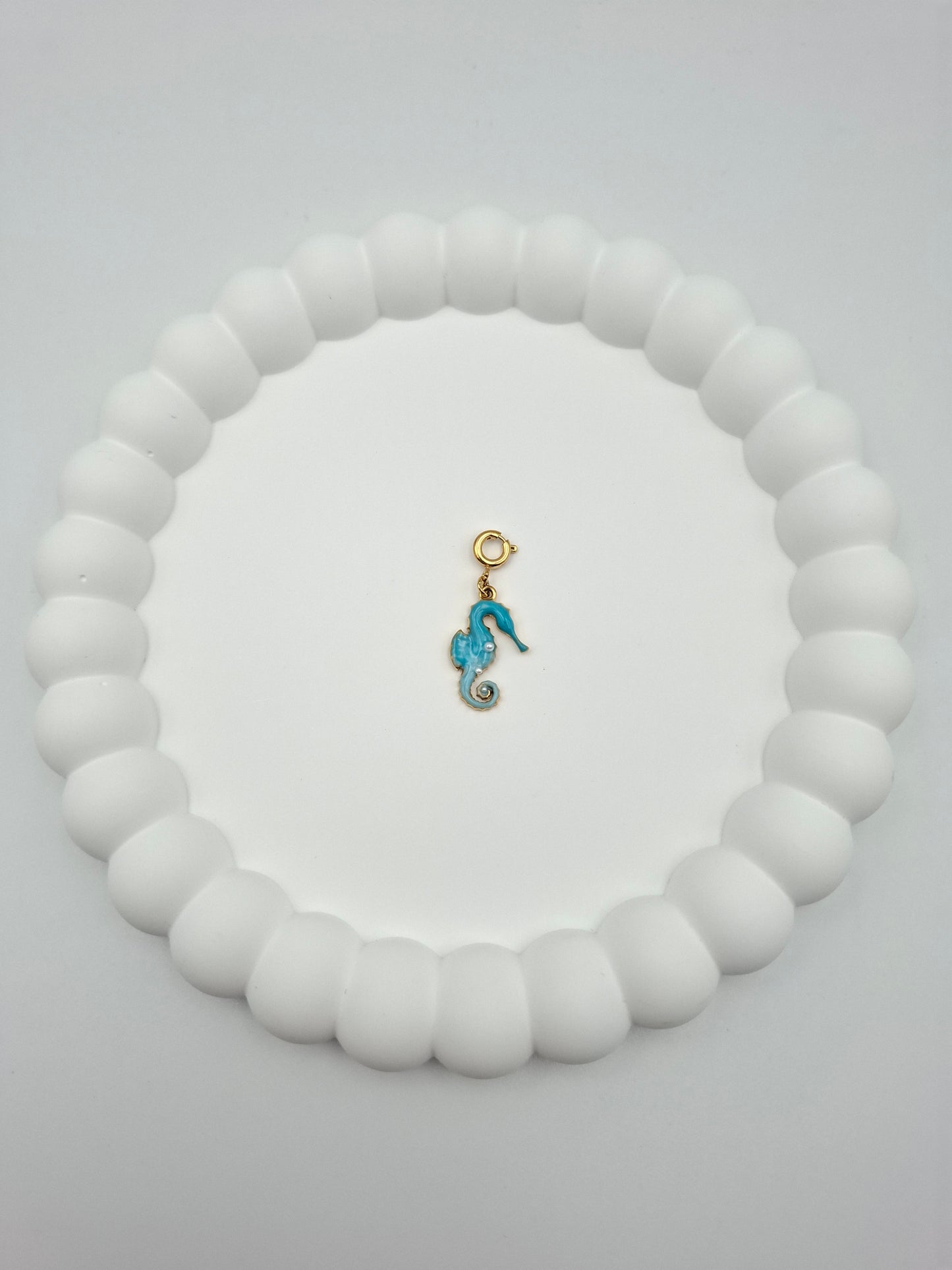 Seepferdchen Charm - Blau