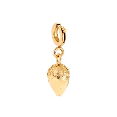 Erdbeeren Charm - gold